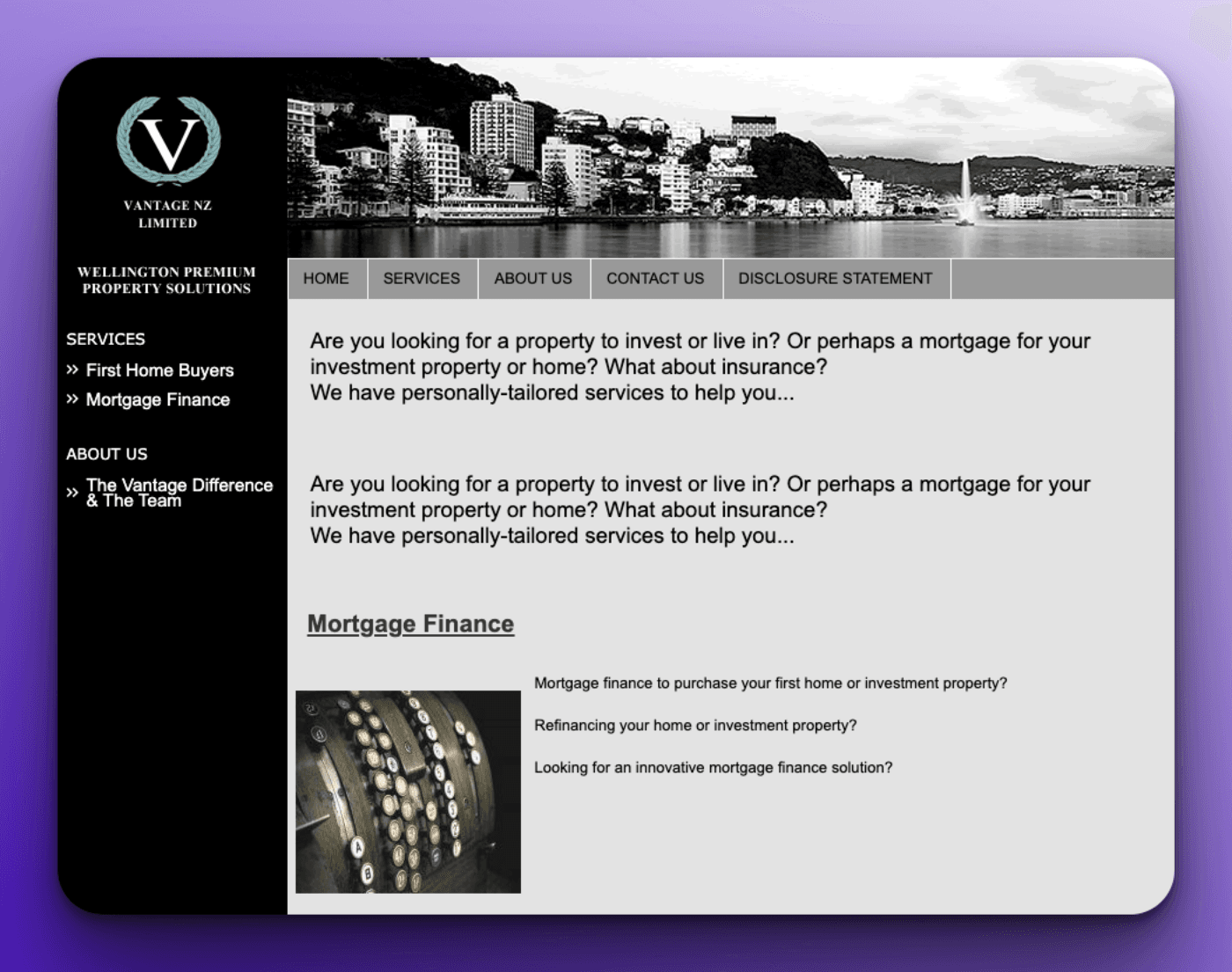 Vantage N Zs Website